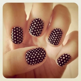 Nagų dizaino „Vintage Polka Dots“
