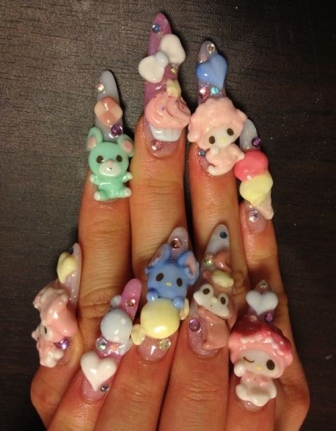 Kawaii Nail Art Boyaları