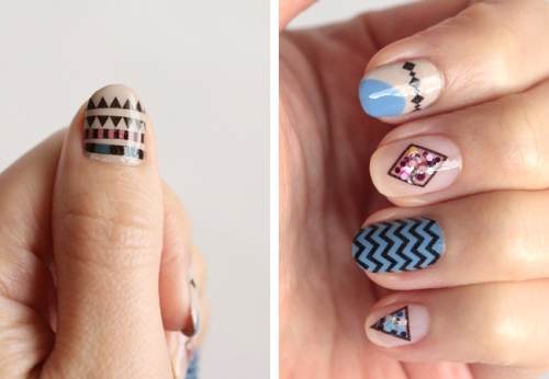 Su Çıkartması Tasarımcısı Nail Art Tasarımları