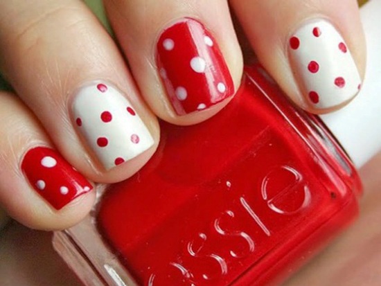 Nail Art Basit Tasarım Noktalar