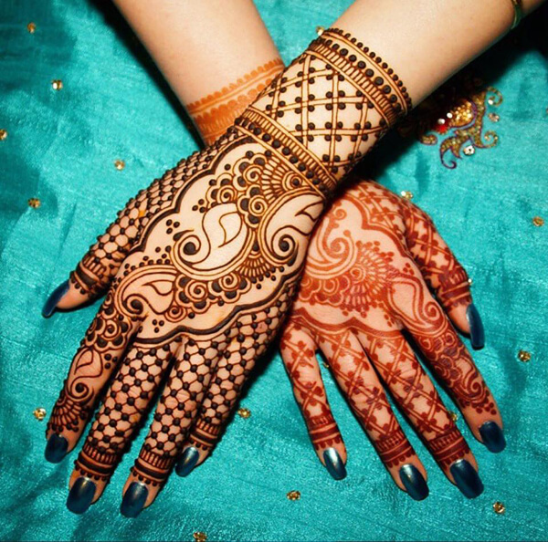 Arabų Mehndi dizainas