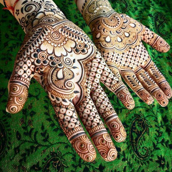 Arabų Mehndi dizainas