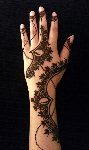 Diwali arabiškas Mehndi dizainas