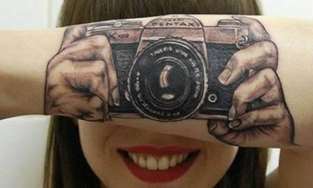 Fotoaparato 3D tatuiruotės
