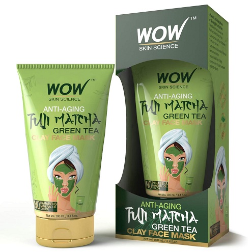 WOW Anti-Aging Fuji Matcha žaliosios arbatos molio veido kaukė