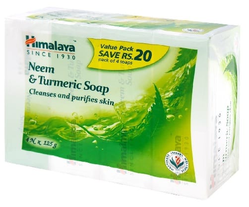 „Himalaya Herbals Neem“ ir ciberžolės muilas