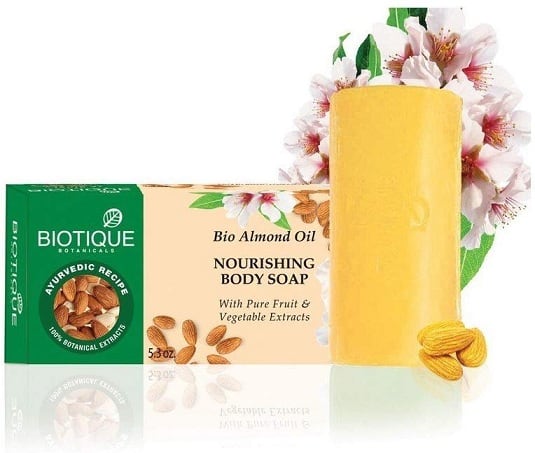Biotique Bio migdolų aliejaus kūno muilas riebiai odai