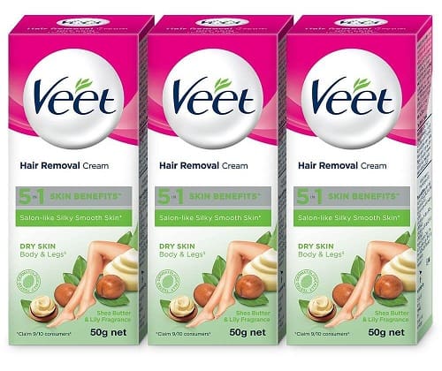 Kuru Ciltler İçin Veet İpek ve Taze Tüy Dökücü Krem