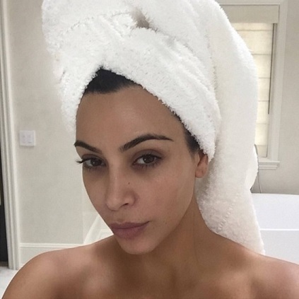 Kim Kardashian'ın duş görünüşü