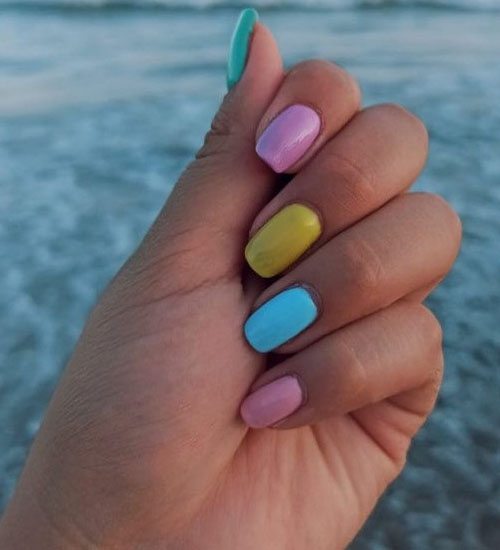 Yaz Nail Art Tasarımları Ombre 1