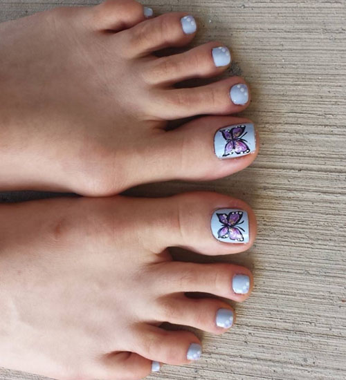 Yaz Nail Art Tasarımları Ayak 1