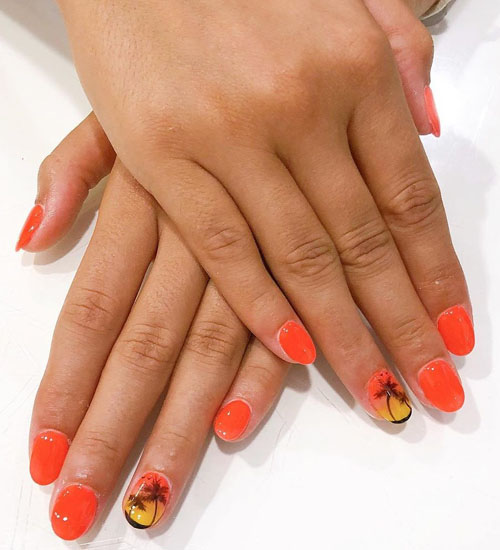 Yaz Nail Art Tasarımları Sun 1