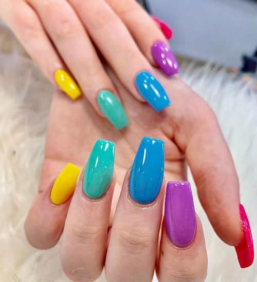 Yaz Nail Art Tasarımları Ombre