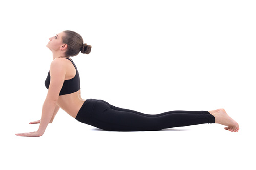 Bhujangasana joga nereguliarioms mėnesinėms ir pcos