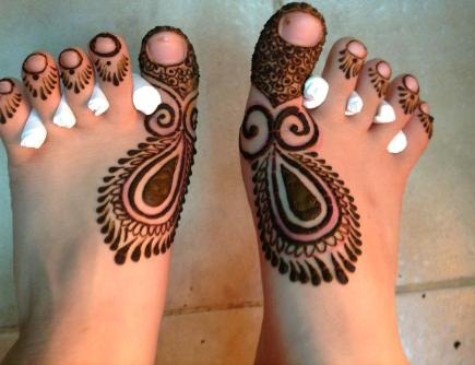 Henna dizainas kojoms