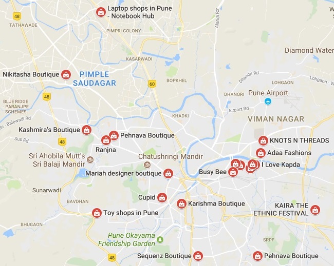 parduotuvės Pune
