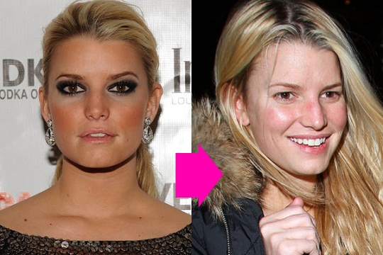 Jessica Simpson makyajsız 13