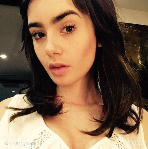 Makyajsız Lily Collins 4