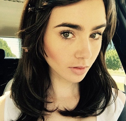 lily collins makyajsız 8