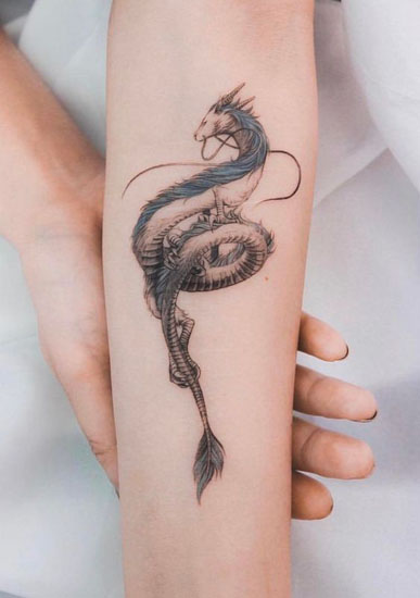 Drakono tatuiruotės dizainas 2