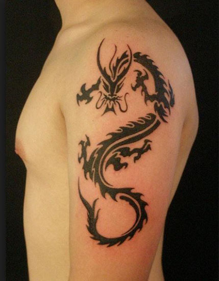 Drakono tatuiruotės dizainas 4