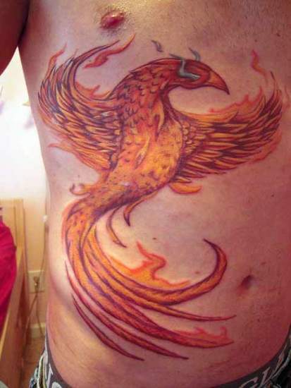 Phoenix skrandžio tatuiruotė