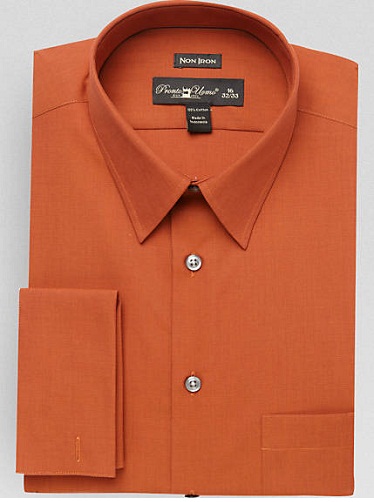 „Burnt Orange French Placket“ vyriški marškinėliai