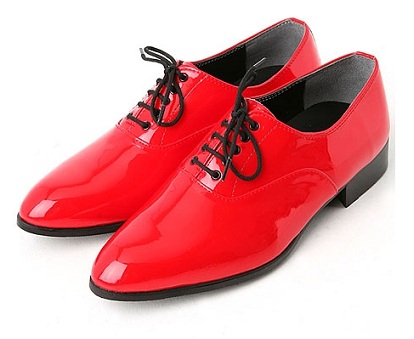 Oksfordo raudoni vyriški batai