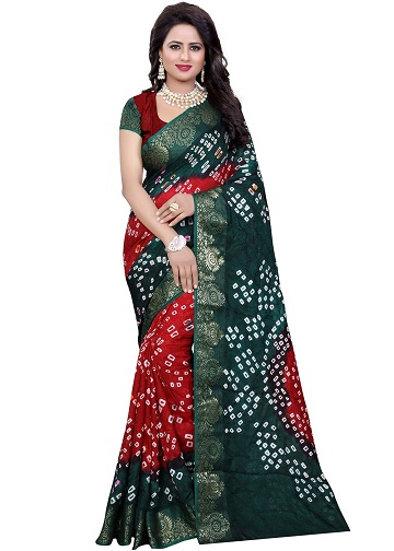 Gujarati Bandhani Sarees