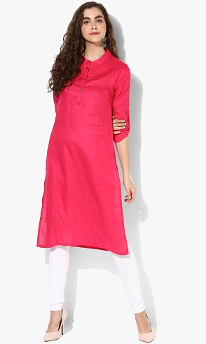 Pembe Dokulu Kurta