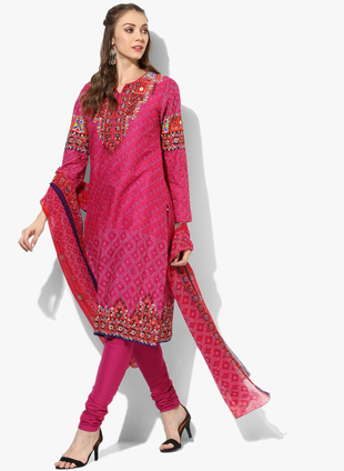 Pembe Chanderi Kurta