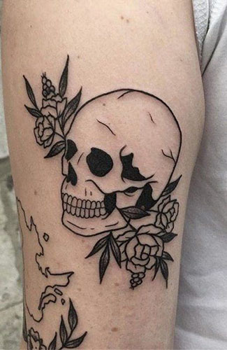 Geriausi kaukolės tatuiruočių dizainai su geriausiomis nuotraukomis 1