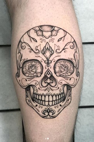 Geriausi kaukolės tatuiruočių dizainai su geriausiomis nuotraukomis 4