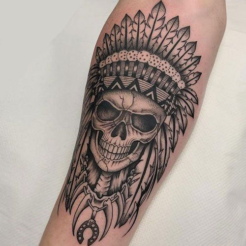Geriausi kaukolės tatuiruočių dizainai su geriausiais paveikslėliais 10