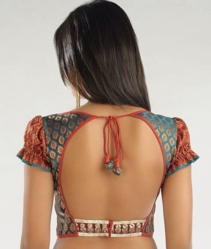 „Brocade“ palaidinės nugaros kaklo dizainas