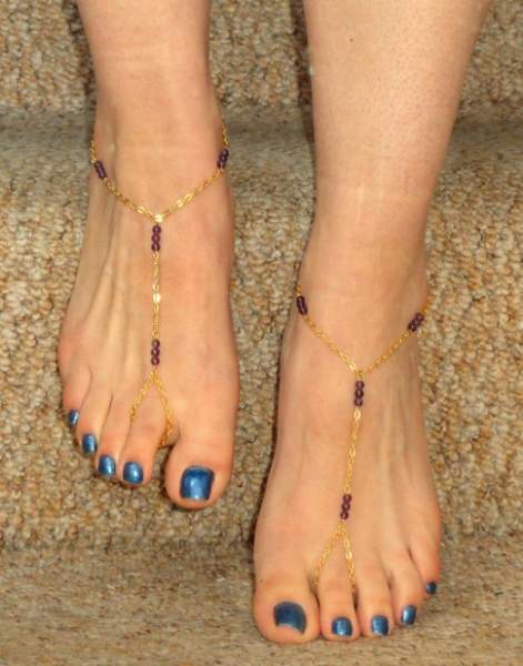 Barefoot Anklet Design of Gold