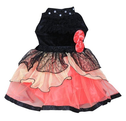 „Baby Velvet Net Fancy Frock“