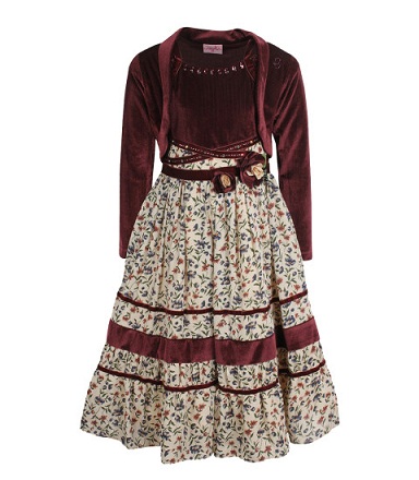 Maroon vakarėlio suknelė Frock