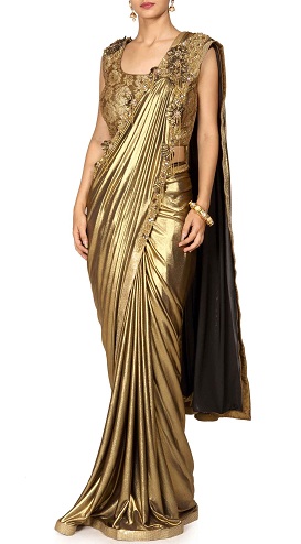 Auksas paruoštas dėvėti Saree