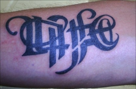 „Word Life“ tatuiruotė