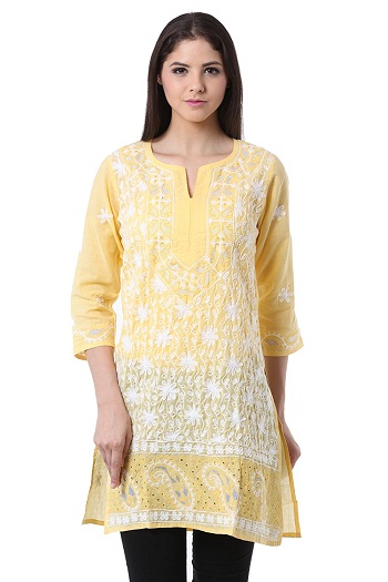 Saadgi Lucknowi Chikankari Kurti