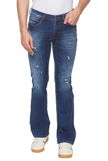 Erkekler İçin Denim Bootcut Jeans