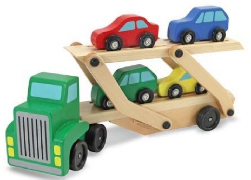 Automobilio laikiklis medinėms žaislų gimtadienio dovanoms