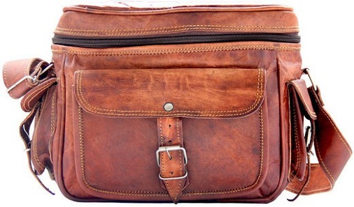 „Crafts Vintage“ odos rudos spalvos kelioninis fotoaparato krepšys - vyrams ir amp; Moterys
