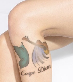„Carpe Diem“ tatuiruočių dizainas 2
