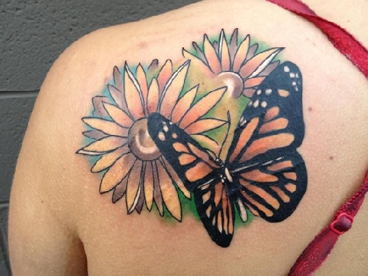 Daisy Butterfly tatuiruotė
