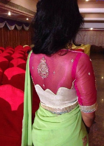 İpek Saree İçin Gelinlik Bluzu