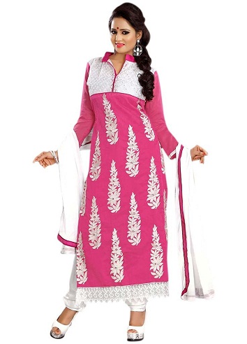Punjabi Çiçekli Şalvar Takım Elbise
