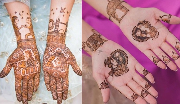 Nuotraukos „Engagement Mehndi Designs“