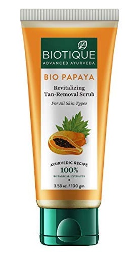 „Biotique Papaya“ atgaivinantis įdegio šalinimo šveitiklis